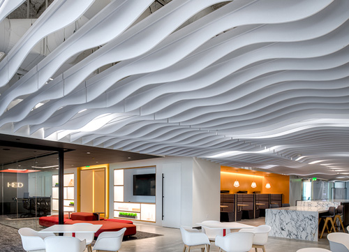 Acoustic baffles and absorption for HVAC noise control in ceilings and plenums