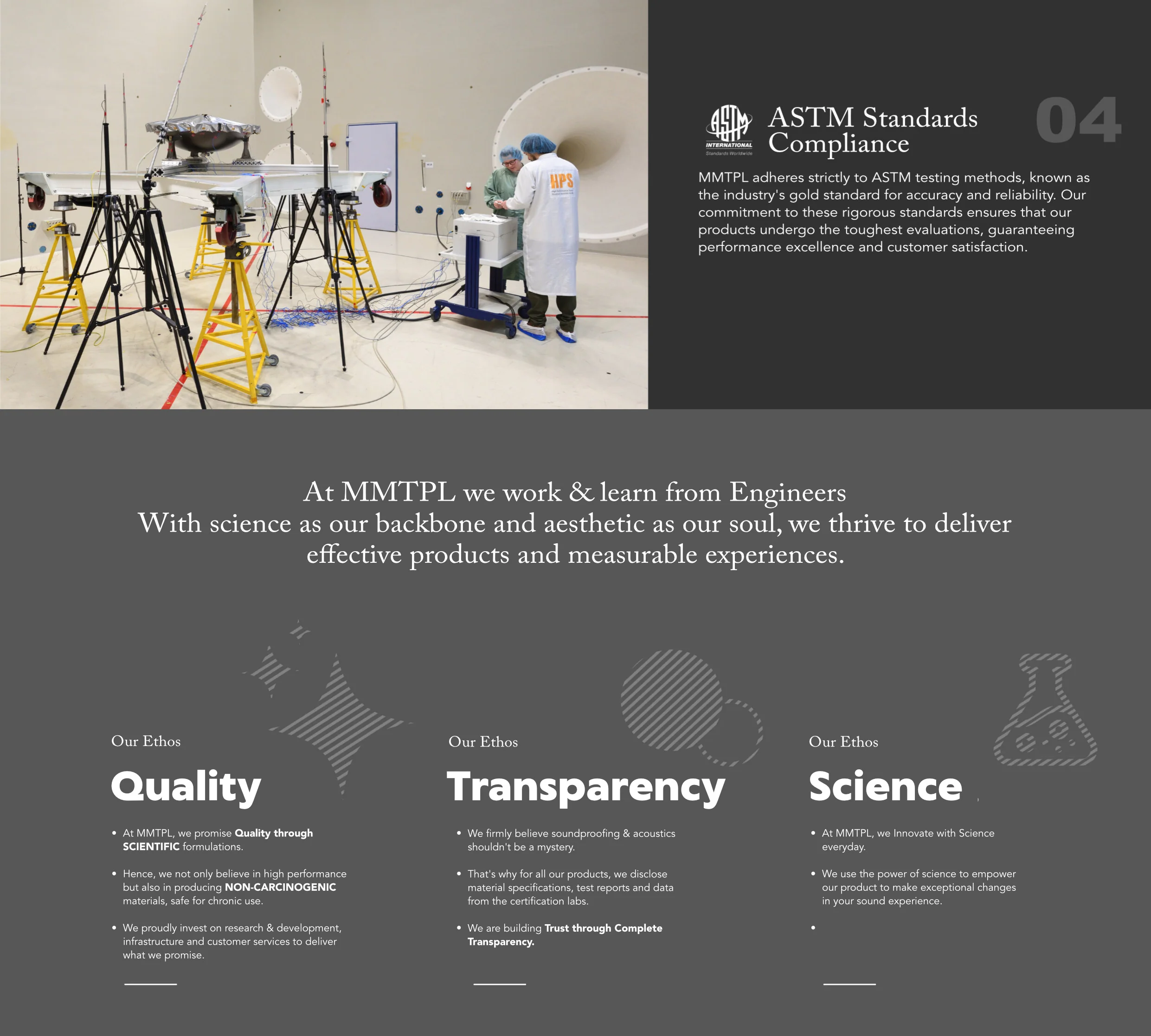 MMTPL product range and systems